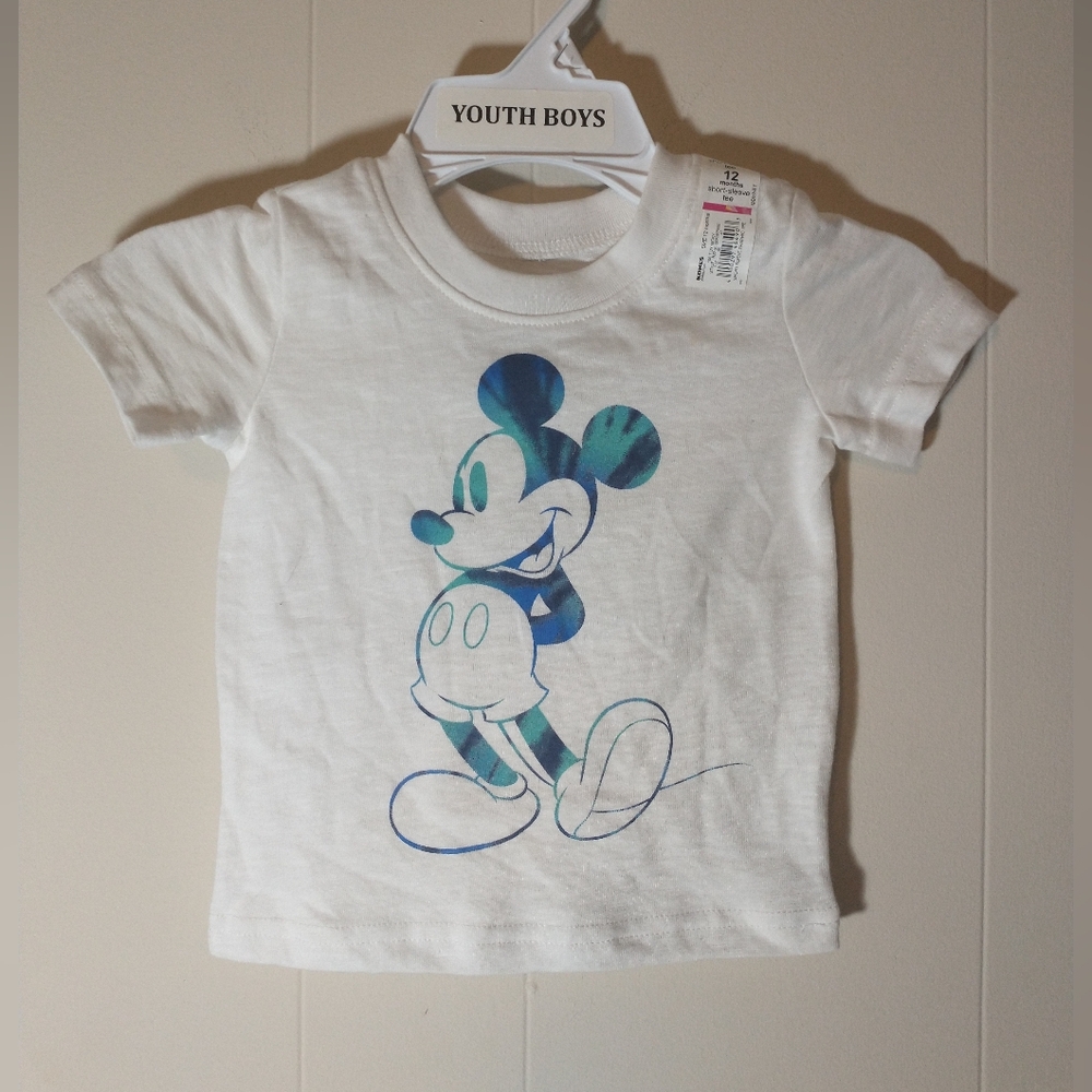 NWT Disney Jumping Beans "Mickey Mouse" graphic (RN73277) T-Shirt - Size 12mo